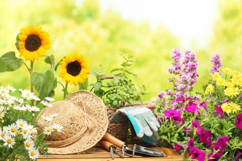 Low-carbon van used for sustainable gardening transport